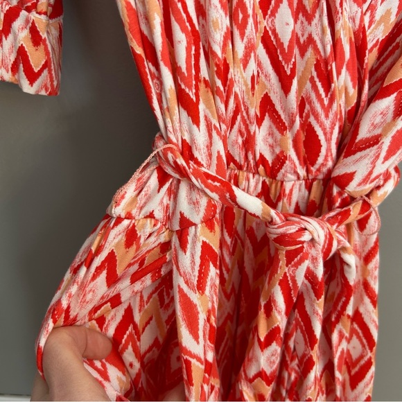 *NWT* Market & Spruce from Stitch Fix Gennie Knit Romper in Orange Red, Size S - Picture 4 of 8